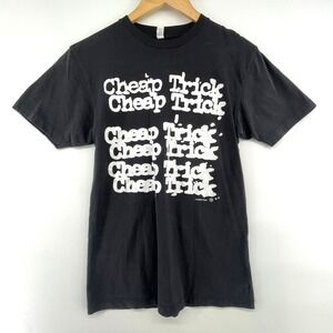 2009 Cheap Trick Rock Band Graphic T-Shirt Fits S Summer Concert Tour Spellout